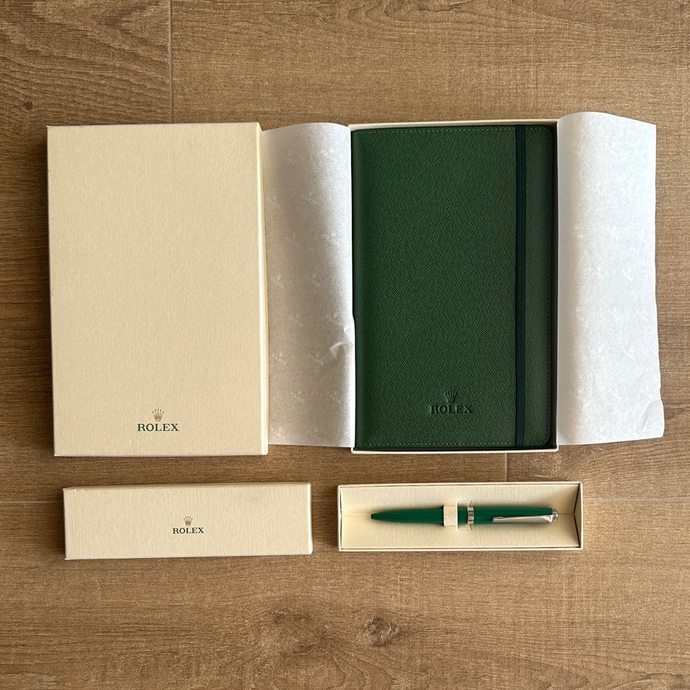 New in box ROLEX pen and notebook